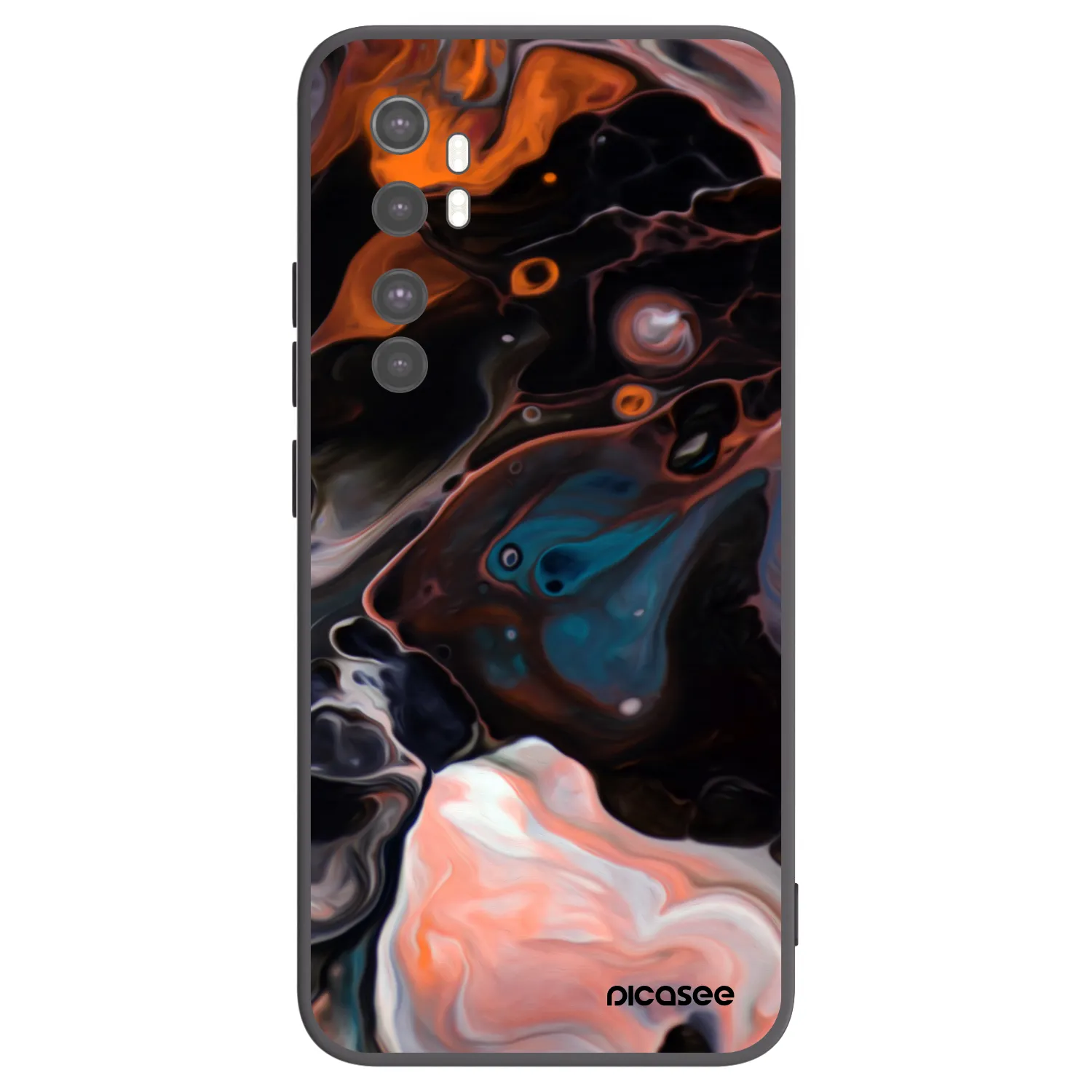 Picasee silikonový černý obal pro Xiaomi Mi Note 10 Lite - Cream