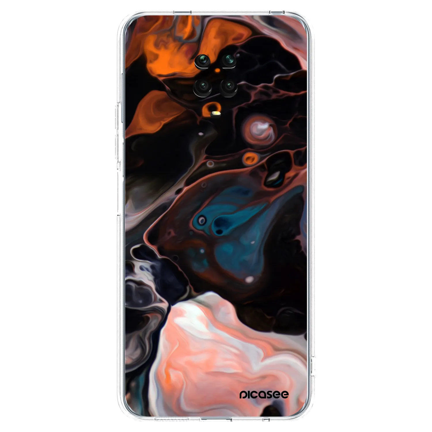 Picasee silikonový průhledný obal pro Xiaomi Redmi Note 9S - Cream
