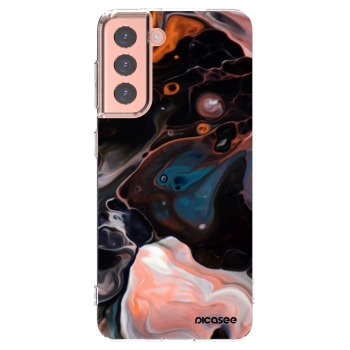 Picasee silikonový průhledný obal pro Samsung Galaxy S21 5G G991B - Cream