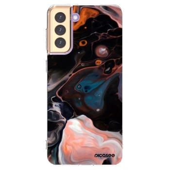Picasee silikonový průhledný obal pro Samsung Galaxy S21+ 5G G996F - Cream