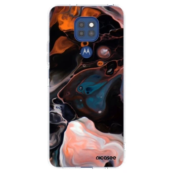 Picasee silikonový průhledný obal pro Motorola Moto G9 Play - Cream