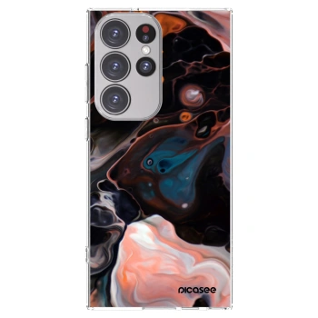 Picasee silikonový průhledný obal pro Samsung Galaxy S23 Ultra 5G - Cream