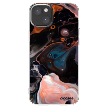 Picasee silikonový průhledný obal pro Apple iPhone 15 Plus - Cream