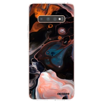 Picasee silikonový průhledný obal pro Samsung Galaxy S10 Plus G975 - Cream