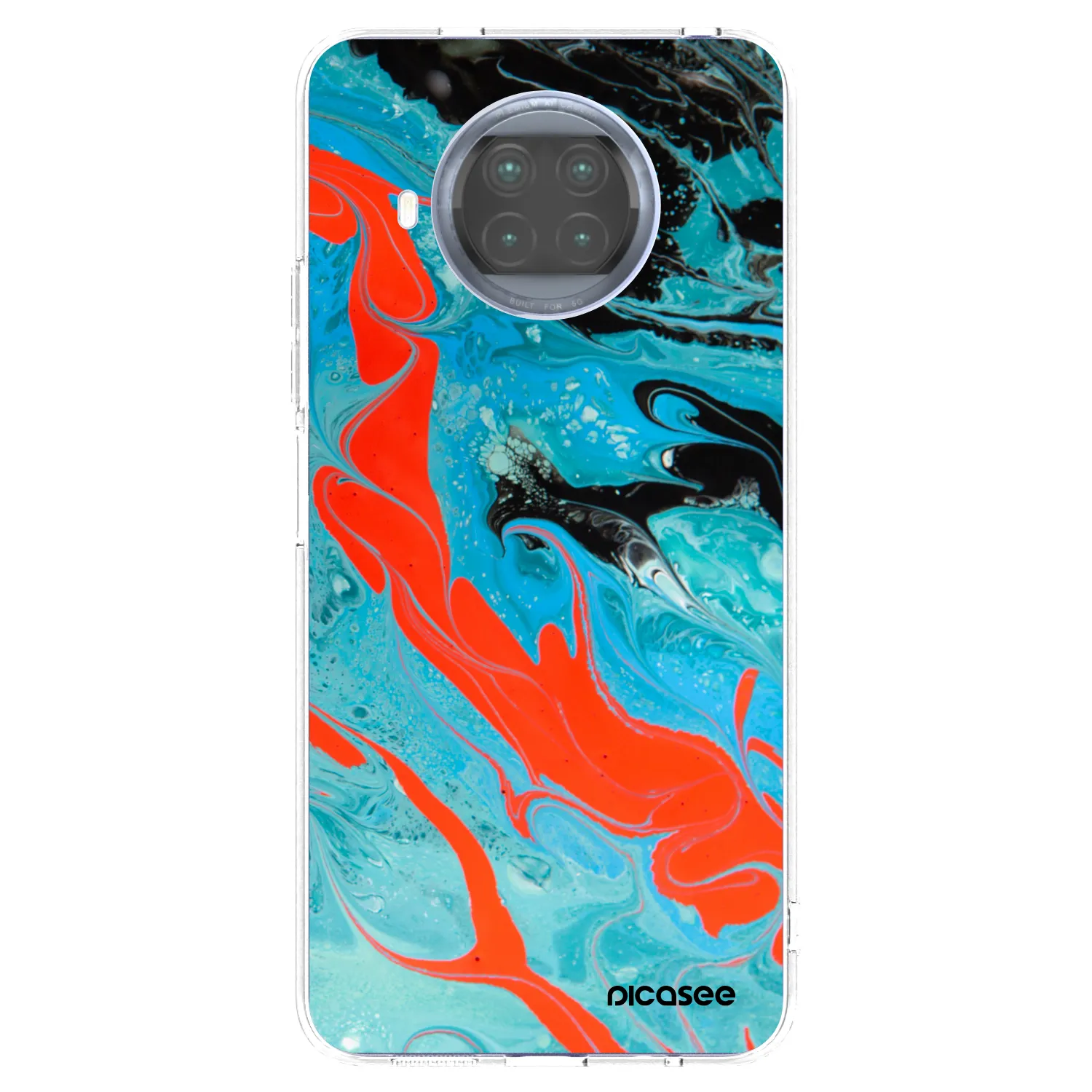 Picasee silikonový průhledný obal pro Xiaomi Mi 10T Lite - Blue Magma