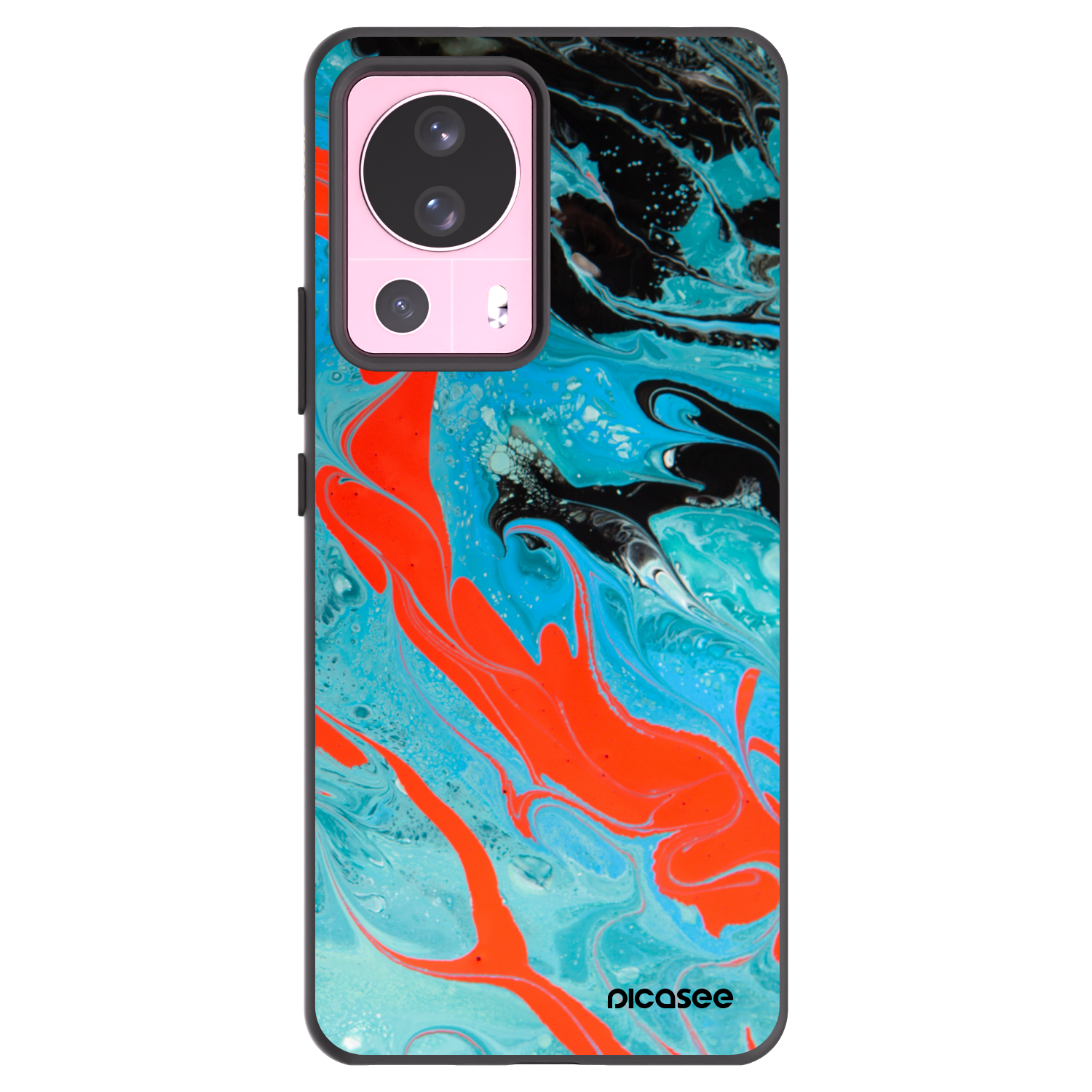 Picasee silikonový černý obal pro Xiaomi 13 Lite - Blue Magma