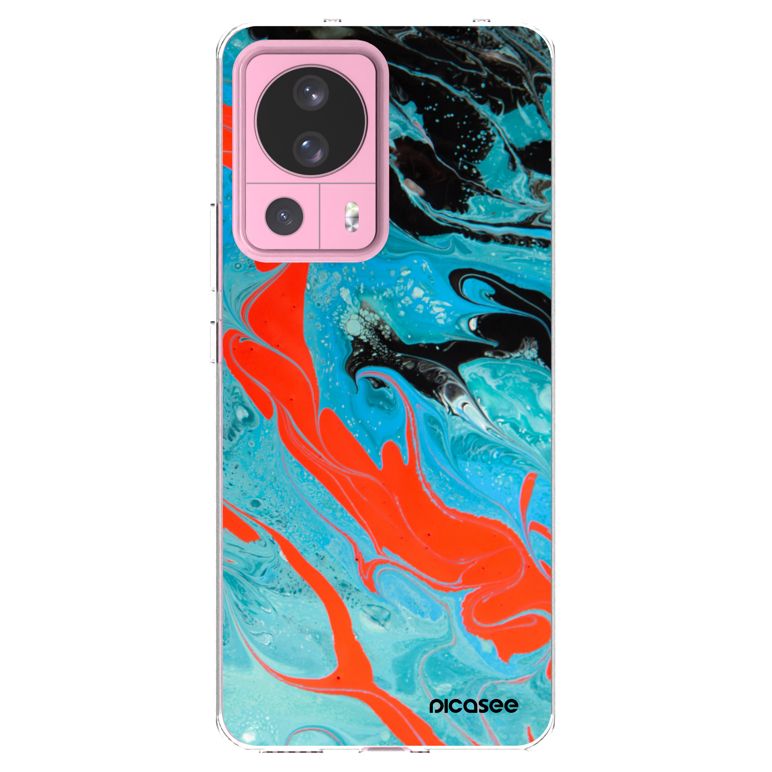 Picasee silikonový průhledný obal pro Xiaomi 13 Lite - Blue Magma