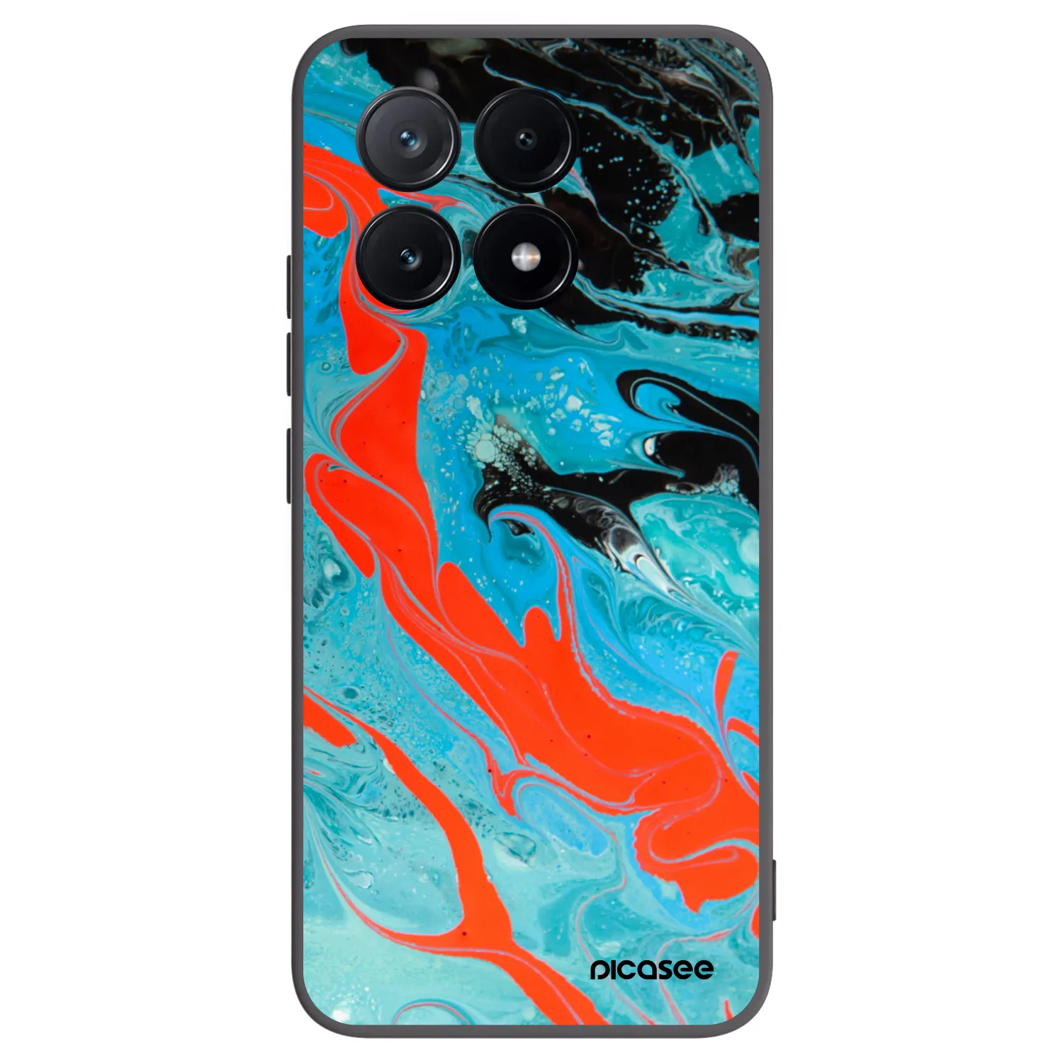 Picasee silikonový černý obal pro Xiaomi Poco X6 Pro - Blue Magma