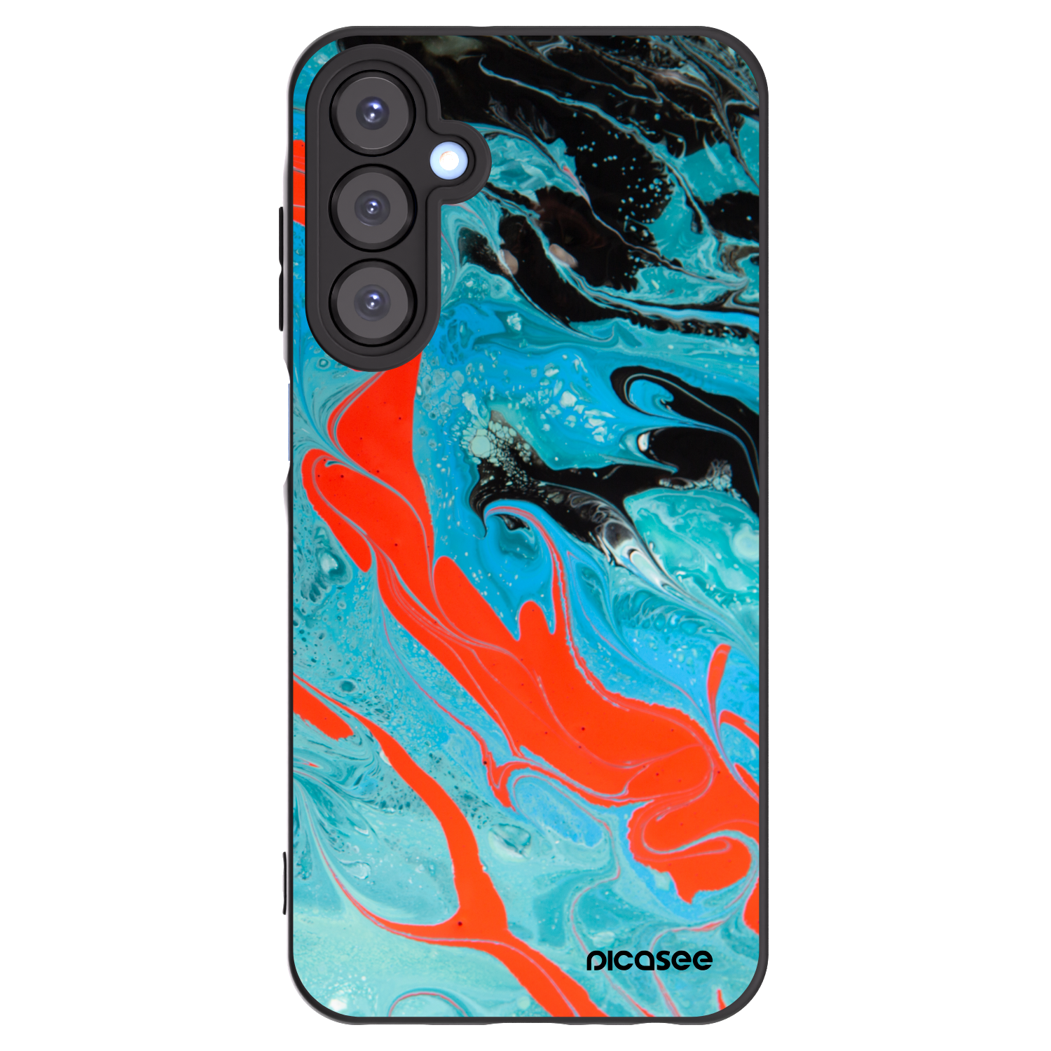 Picasee silikonový černý obal pro Samsung Galaxy A25 A256B 5G - Blue Magma