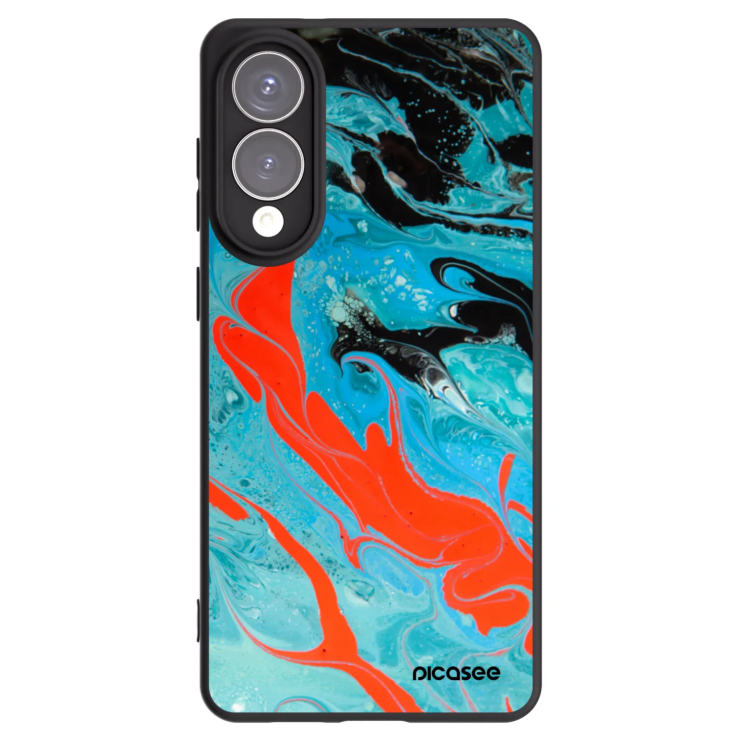 Picasee silikonový černý obal pro Samsung Galaxy S25 Edge 5G - Blue Magma