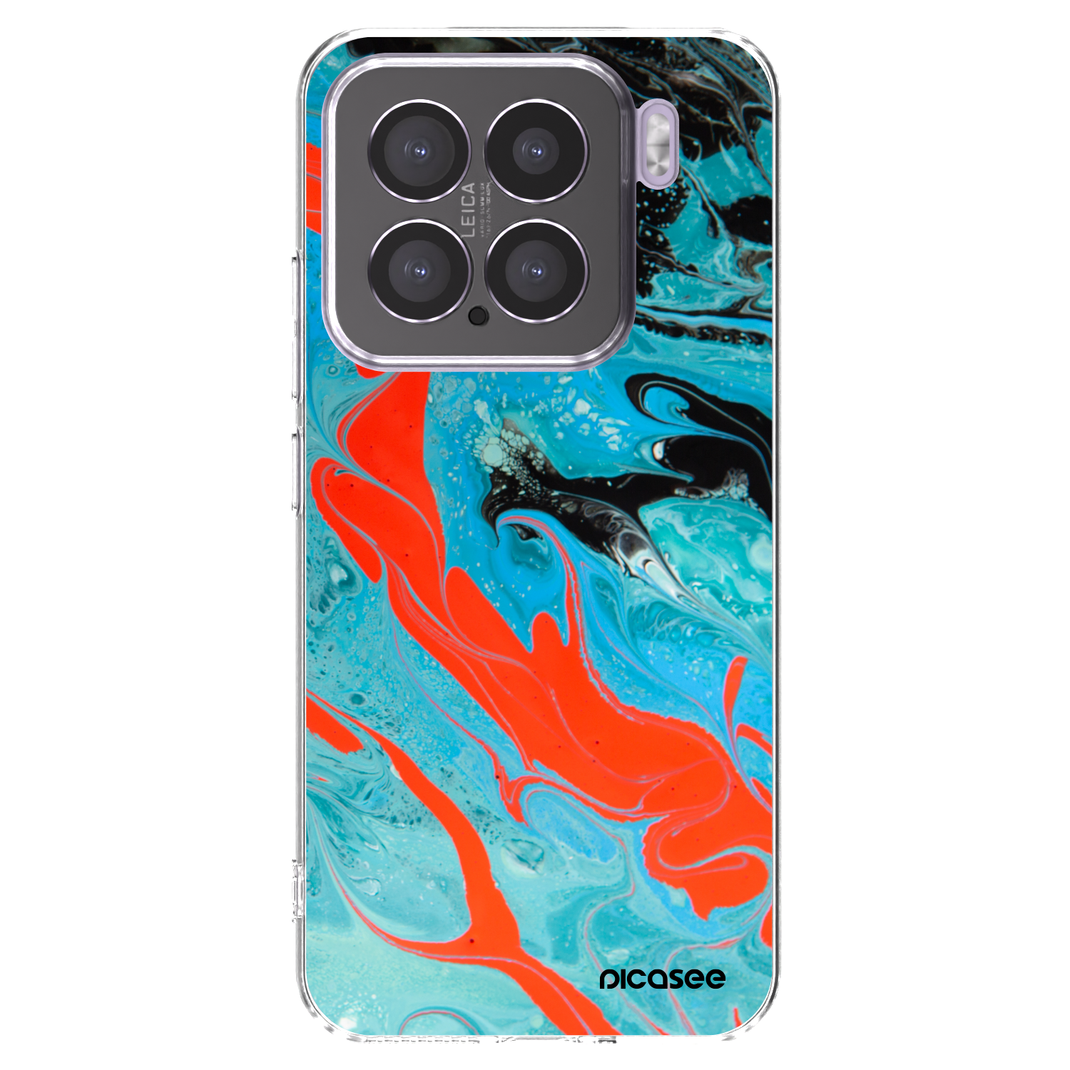 Picasee silikonový průhledný obal pro Xiaomi 15 - Blue Magma