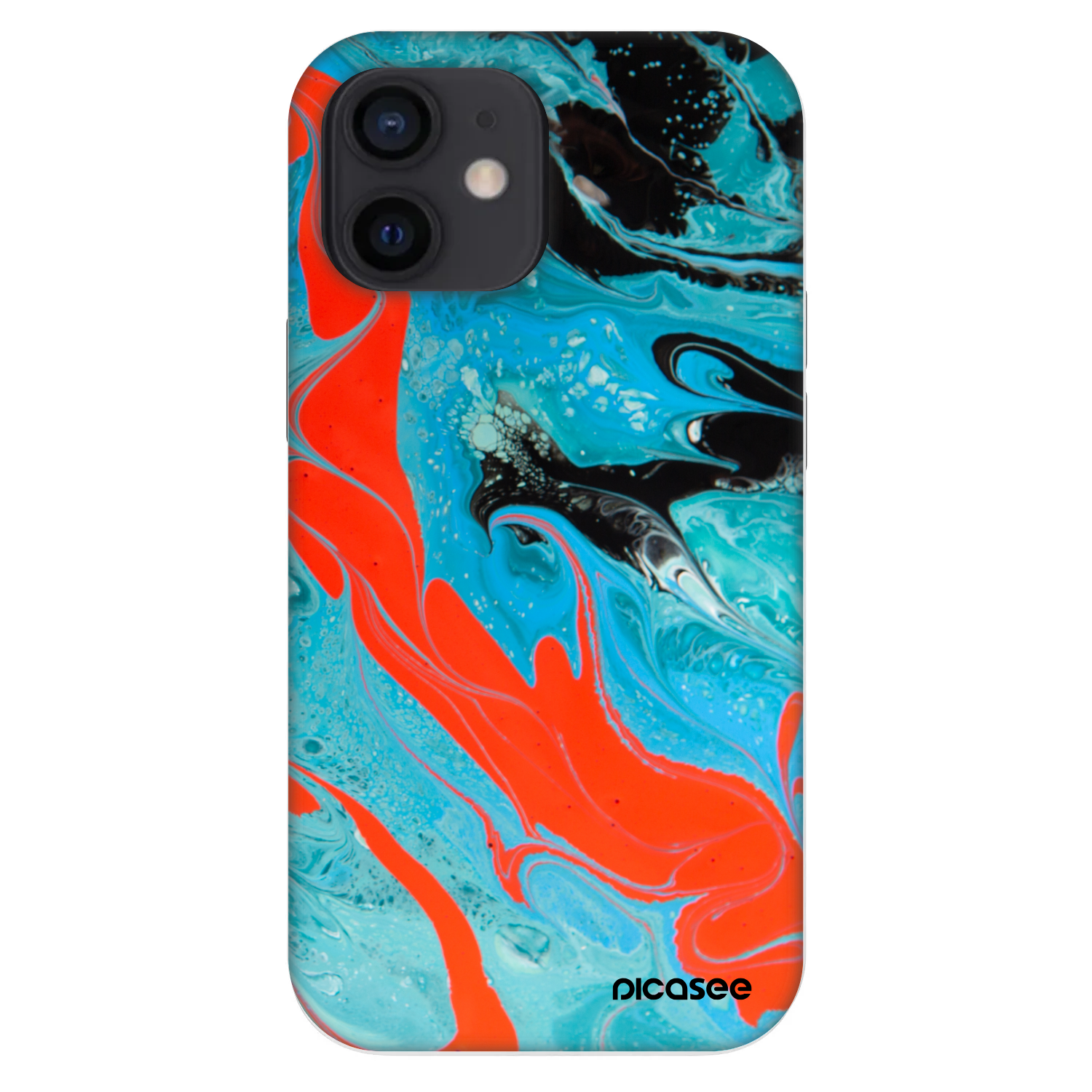 Picasee Fashion Case pro Apple iPhone 12 mini - Blue Magma