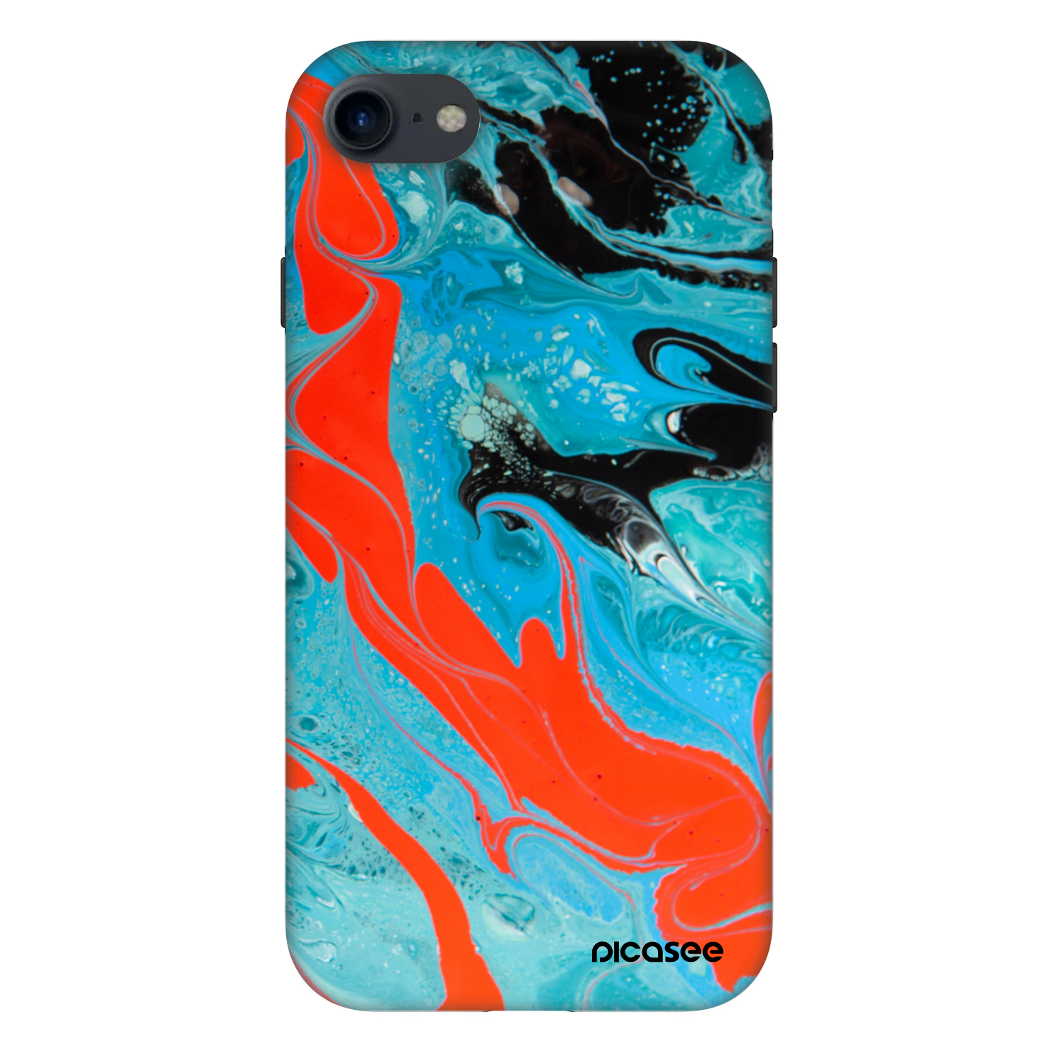 Picasee Fashion Case pro Apple iPhone 8 - Blue Magma