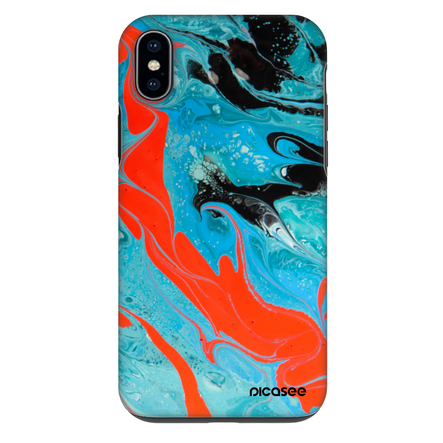 Picasee Fashion Case pro Apple iPhone XS Max - Blue Magma