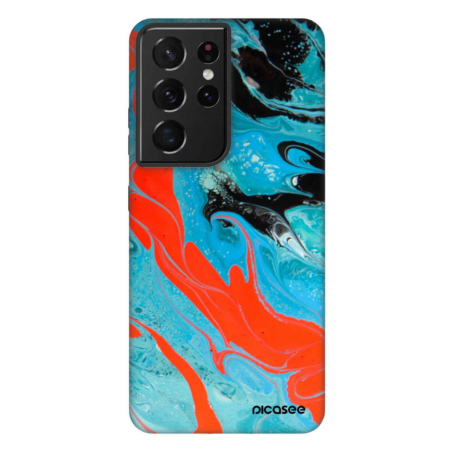 Picasee Fashion Case pro Samsung Galaxy S21 Ultra 5G G998B - Blue Magma