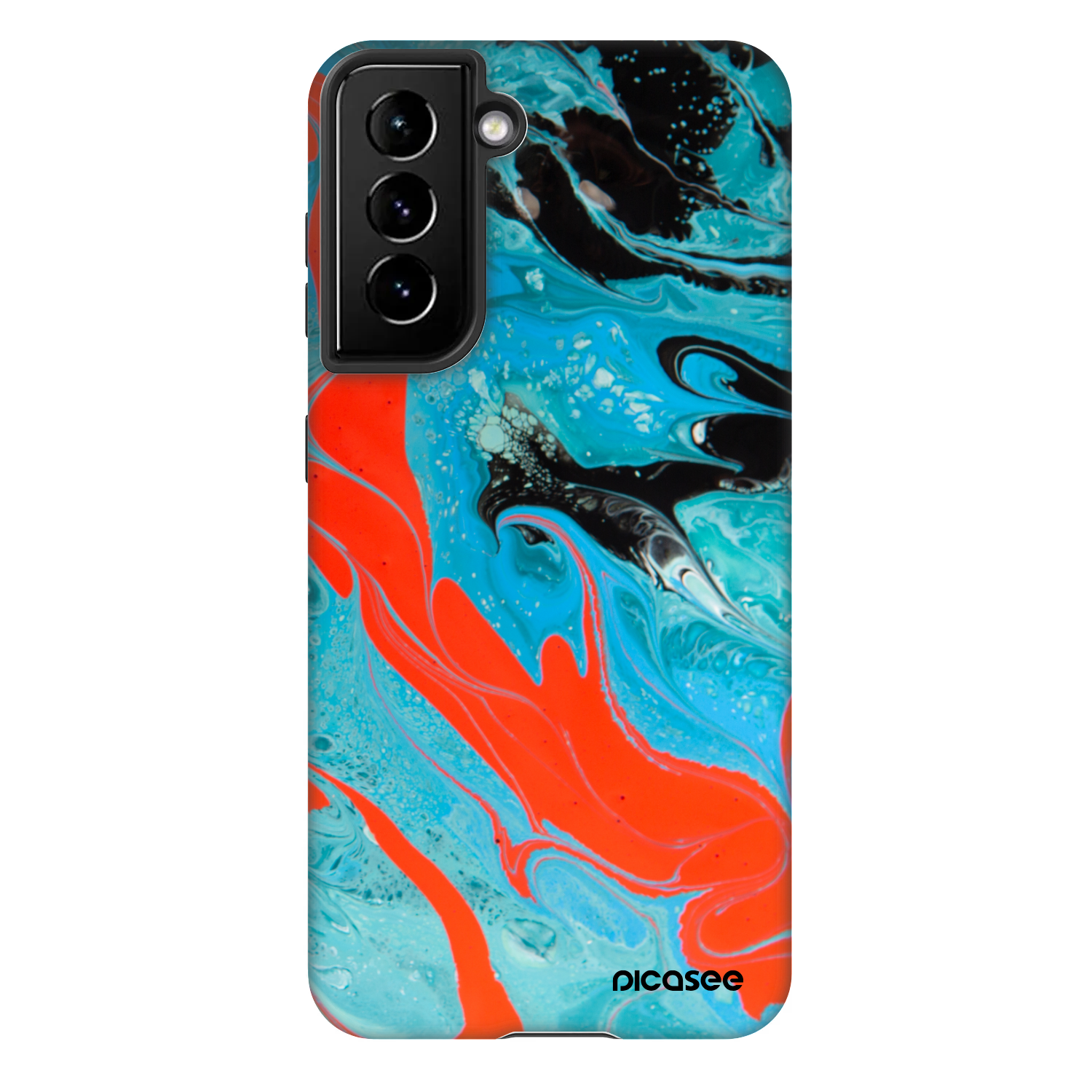 Picasee Fashion Case pro Samsung Galaxy S21 5G G991B - Blue Magma