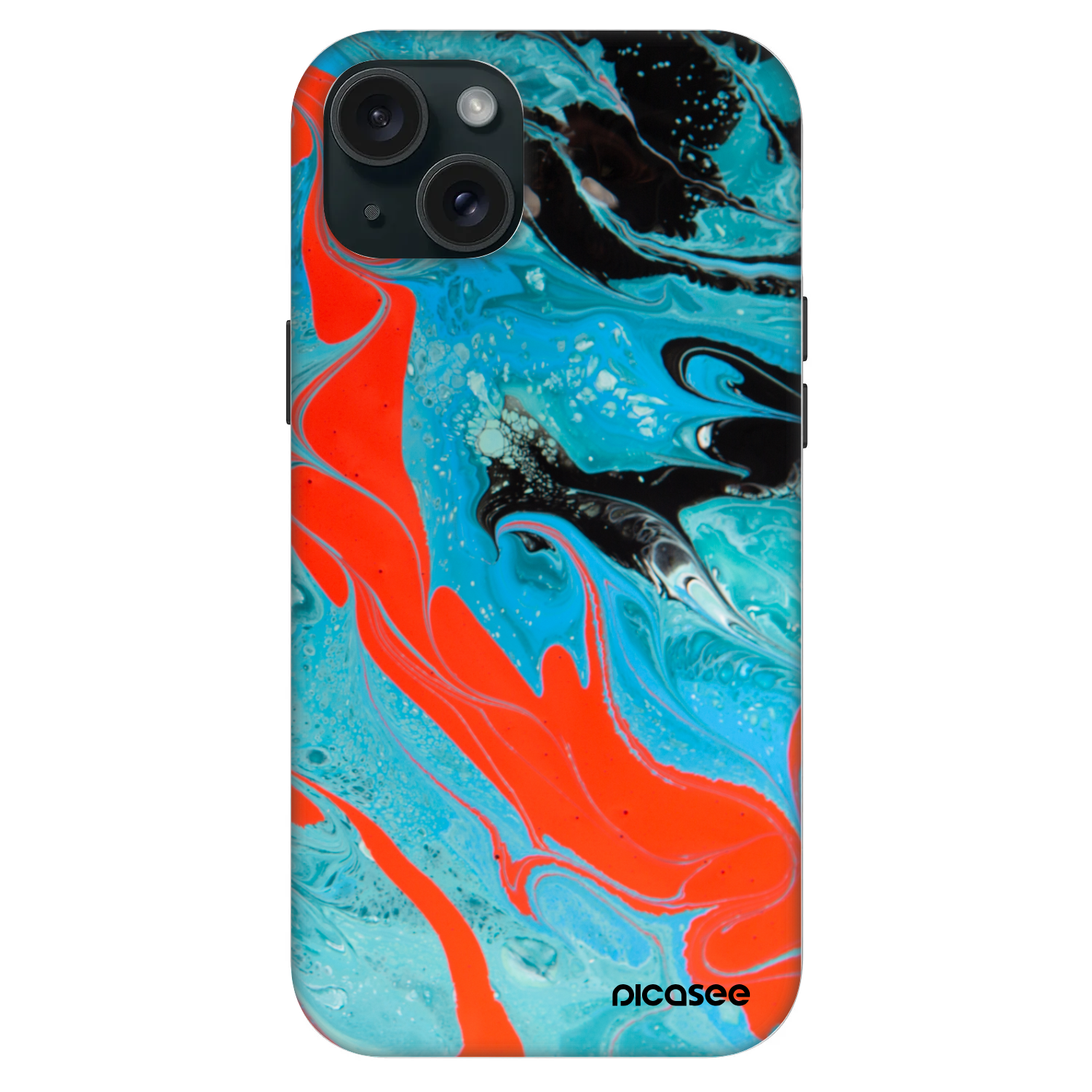 Picasee Fashion Case MagSafe Apple iPhone 15 Plus - Blue Magma