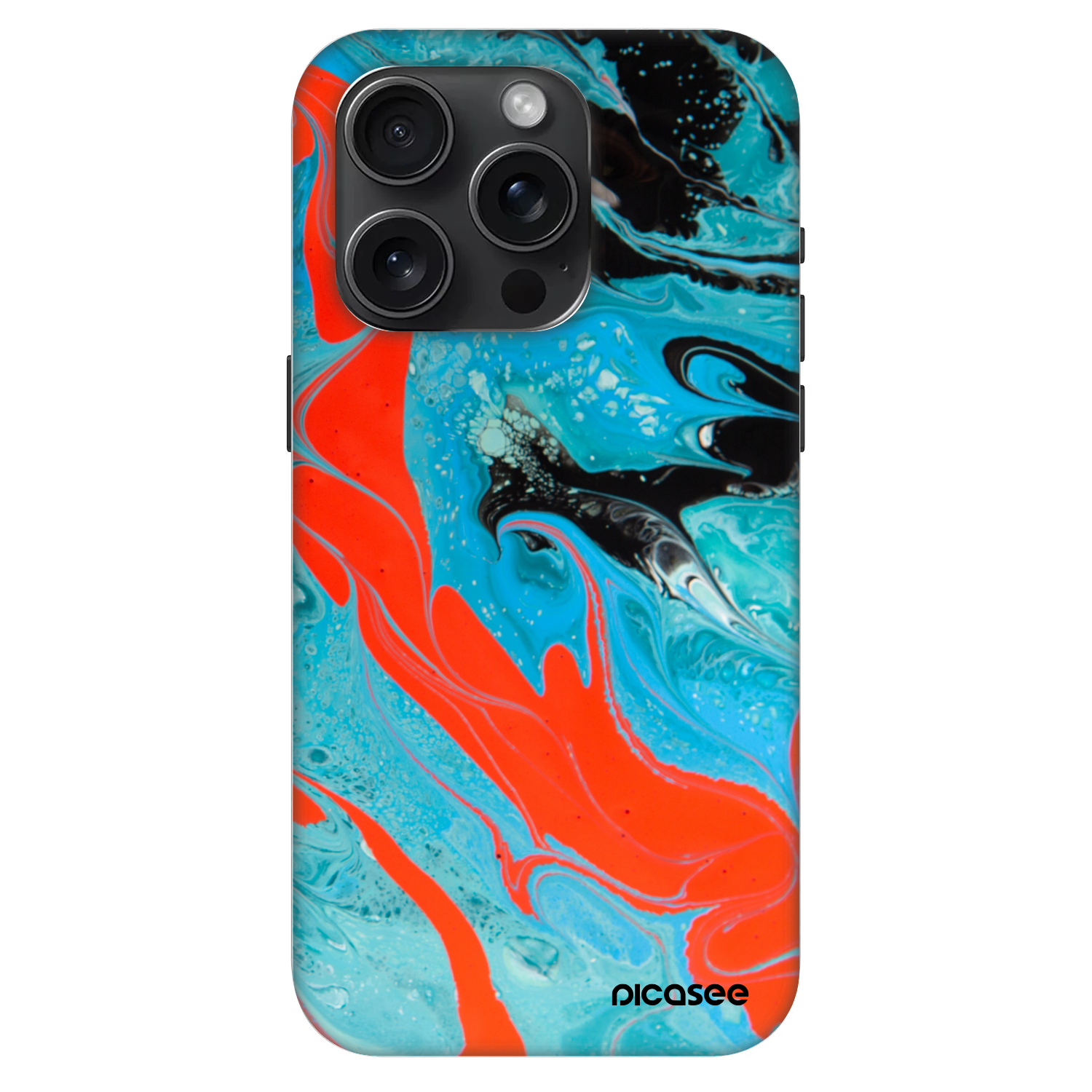 Picasee Fashion Case MagSafe Apple iPhone 15 Pro - Blue Magma