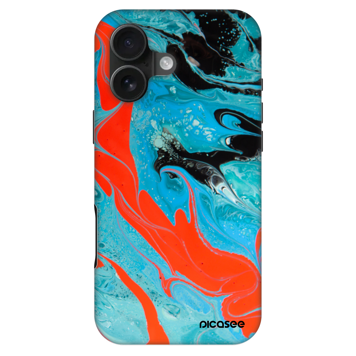 Picasee Fashion Case MagSafe Apple iPhone 16 - Blue Magma