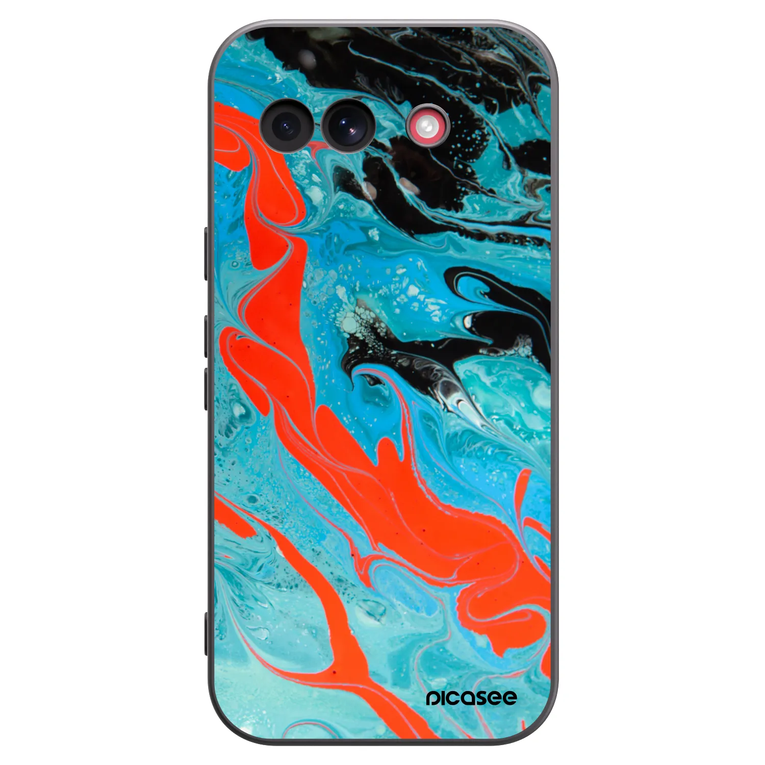 Picasee silikonový černý obal pro Google Pixel 10a - Blue Magma