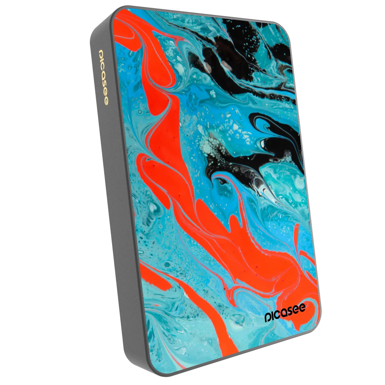 Picasee Powerbanka s MagSafe 10 000 mAh Šedá - Blue Magma