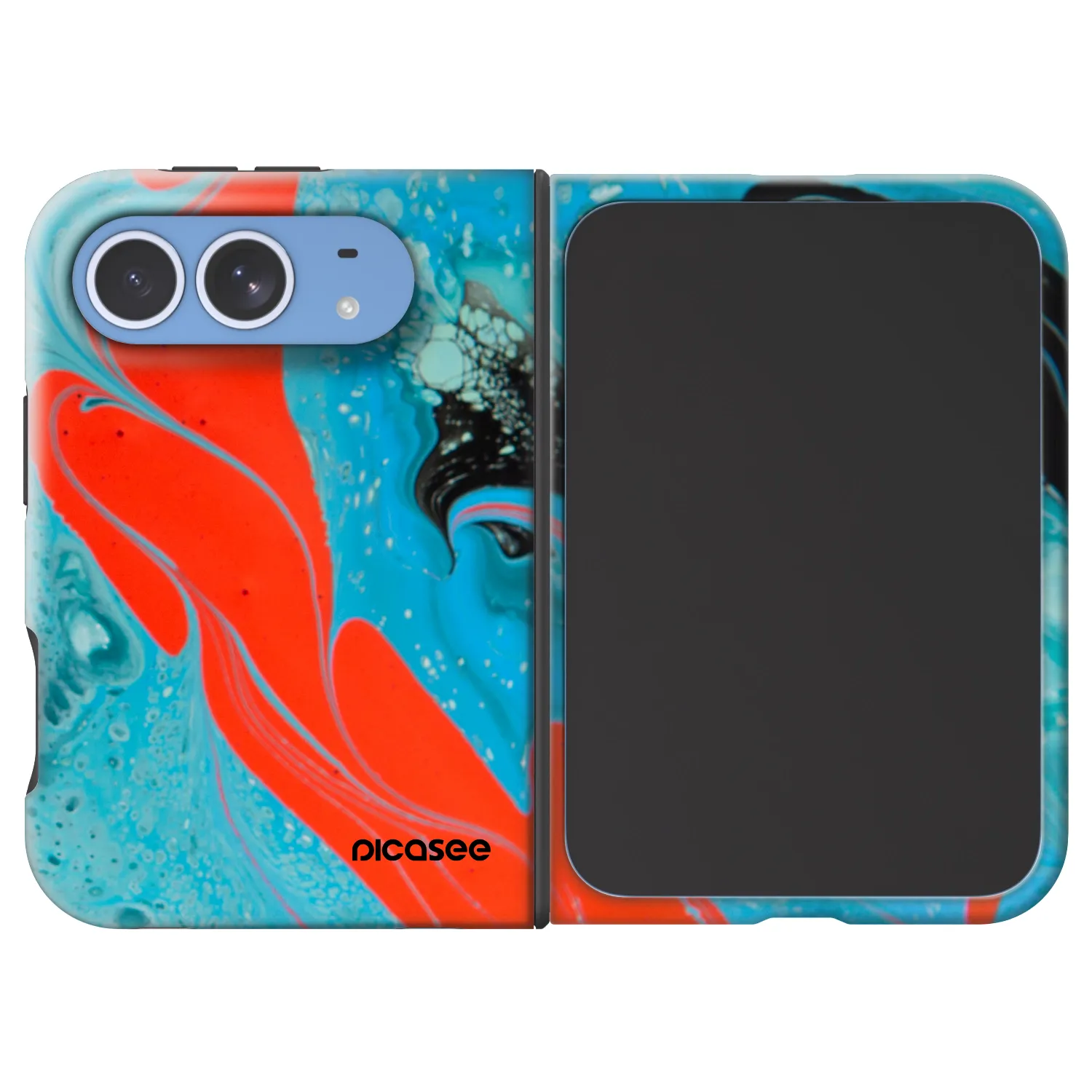 Picasee Fashion Case MagSafe Apple iPhone Duo - Blue Magma