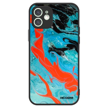 Picasee ULTIMATE CASE pro Apple iPhone 12 - Blue Magma
