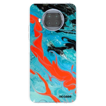 Picasee silikonový průhledný obal pro Xiaomi Mi 10T Lite - Blue Magma