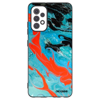 Picasee silikonový černý obal pro Samsung Galaxy A32 5G A326B - Blue Magma