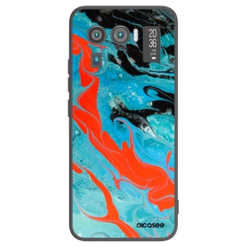 Picasee silikonový černý obal pro Xiaomi Mi 11 Ultra - Blue Magma