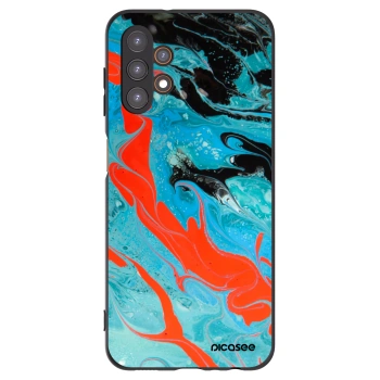 Picasee silikonový černý obal pro Samsung Galaxy A13 4G A135 - Blue Magma