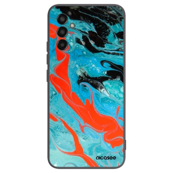 Picasee silikonový černý obal pro Samsung Galaxy M13 M135F - Blue Magma