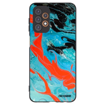 Picasee silikonový černý obal pro Samsung Galaxy A23 A236B 5G - Blue Magma