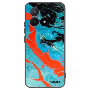Picasee silikonový černý obal pro Xiaomi Poco X6 Pro - Blue Magma