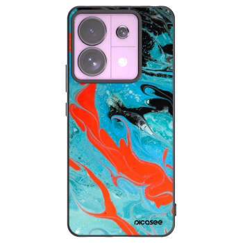 Picasee silikonový černý obal pro Xiaomi Redmi Note 13 Pro 5G - Blue Magma