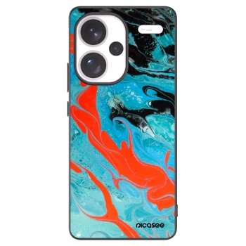 Picasee silikonový černý obal pro Xiaomi Redmi Note 13 Pro+ 5G - Blue Magma