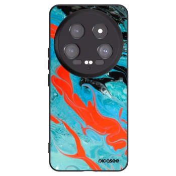 Picasee silikonový černý obal pro Xiaomi 14 Ultra - Blue Magma