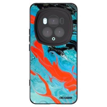 Picasee silikonový černý obal pro Honor Magic6 Pro - Blue Magma