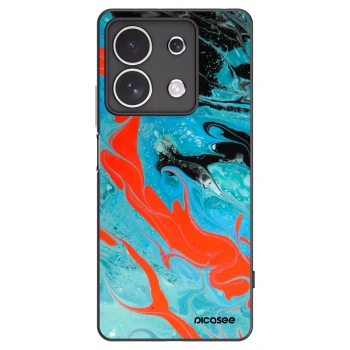 Picasee silikonový černý obal pro Xiaomi Redmi Note 13 4G - Blue Magma