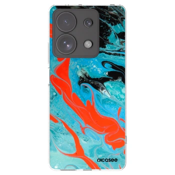 Picasee silikonový průhledný obal pro Xiaomi Redmi Note 13 Pro 4G - Blue Magma