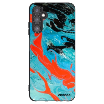 Picasee silikonový černý obal pro Samsung Galaxy A05s A057G - Blue Magma