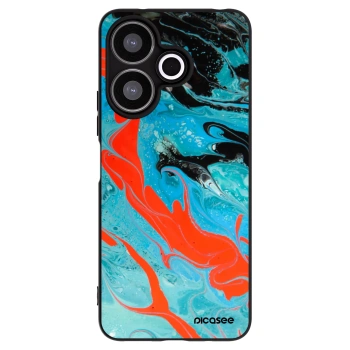 Picasee silikonový černý obal pro Xiaomi Redmi 13 4G - Blue Magma