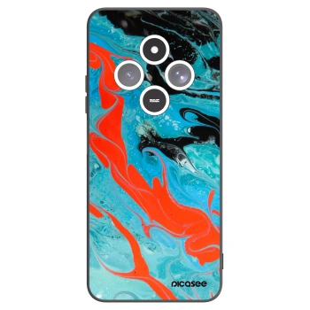 Picasee silikonový černý obal pro Xiaomi Redmi 14C - Blue Magma