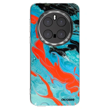 Picasee silikonový průhledný obal pro Honor Magic7 Pro 5G - Blue Magma