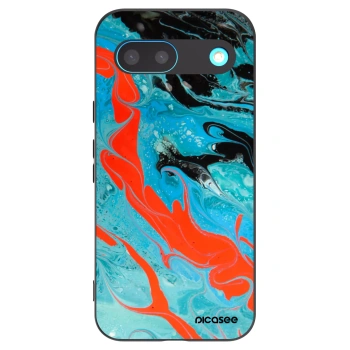 Picasee silikonový černý obal pro Google Pixel 8 - Blue Magma