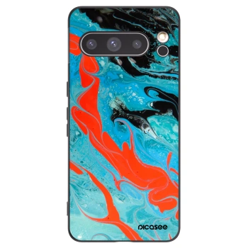 Picasee silikonový černý obal pro Google Pixel 8 Pro - Blue Magma