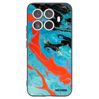 Picasee silikonový černý obal pro Xiaomi 15T Pro - Blue Magma