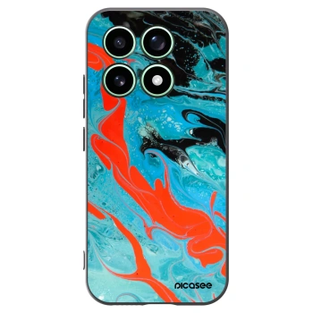 Picasee silikonový černý obal pro Xiaomi 17 - Blue Magma