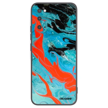 Picasee silikonový černý obal pro Samsung Galaxy S20 G980F - Blue Magma