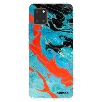 Picasee silikonový průhledný obal pro Samsung Galaxy Note 10 Lite N770F - Blue Magma
